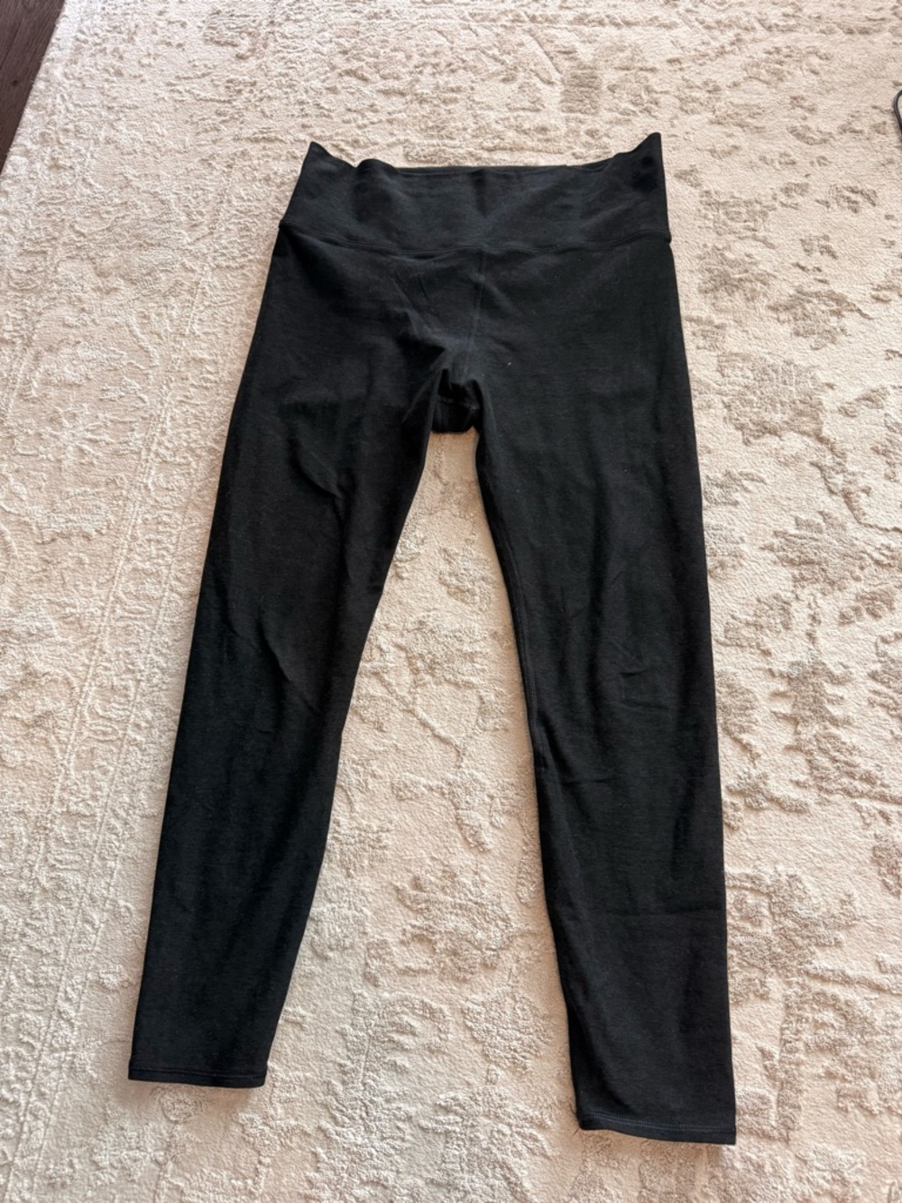 Vuori  Black Heather High-Rise Clean Elevation Leggings